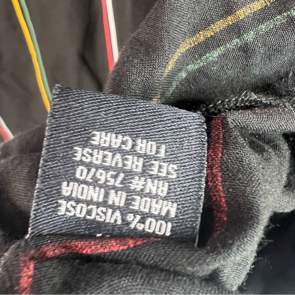 Wxyz button up tshirt collared preppy Black Striped Casual Button Down Shirt - Picture 10 of 11